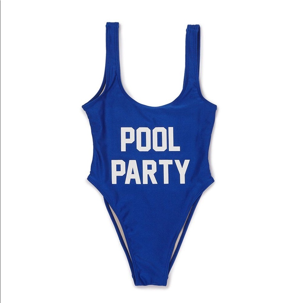 Ban.do x Private Party Blue Swimsuit - Pool Party